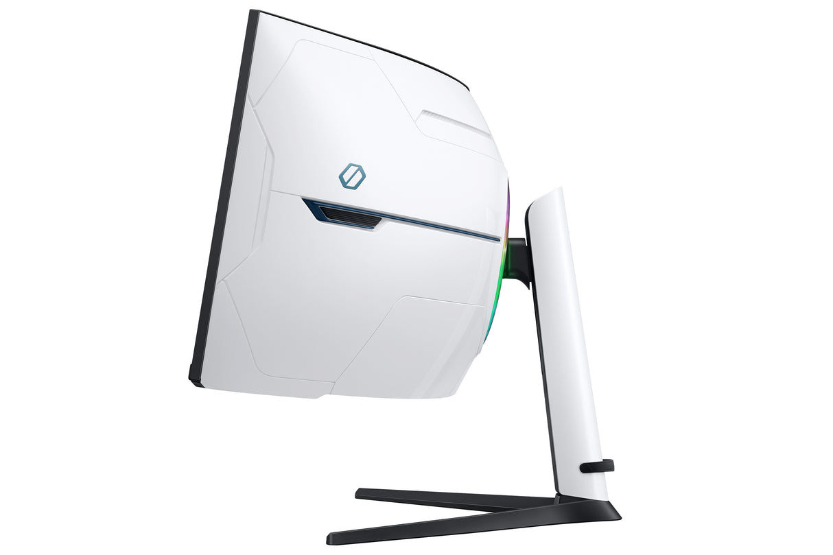 Samsung G95NC LED display 144,8 cm (57") 7680 x 2160 pixel Dual UHD QLED Hvid