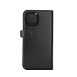 BUFFALO 2in1 Læder 3 kort MagSerie iPhone 15 Sort