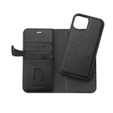BUFFALO 2in1 Læder 3 kort MagSerie iPhone 15 Sort