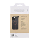 BUFFALO 2in1 Læder 3 kort MagSerie iPhone 15 Sort