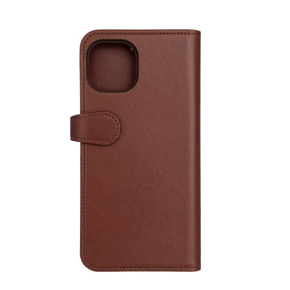 BUFFALO 2in1 Leather 3 card MagSerie iPhone 15 Plus Brun