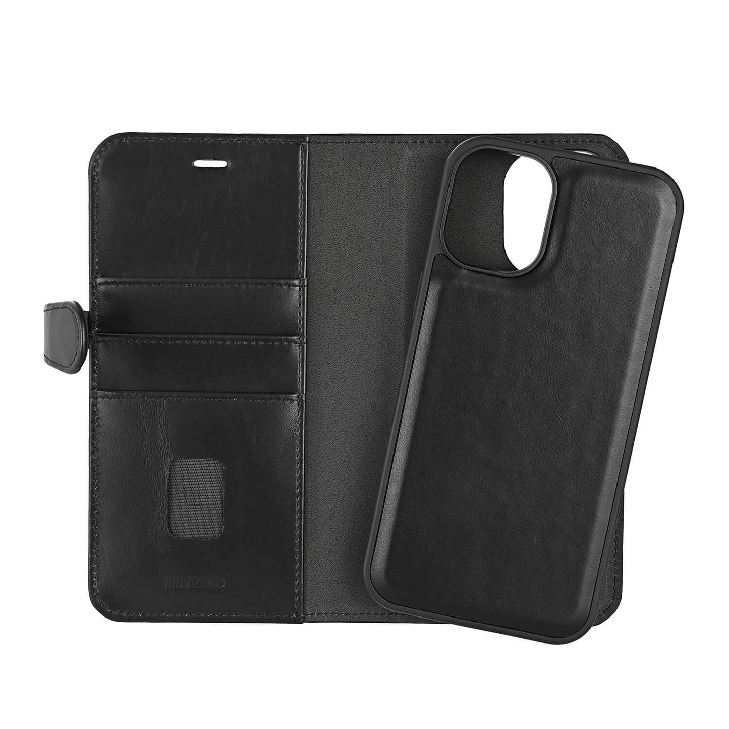 BUFFALO 2in1 Leather 3 card MagSeries iPhone 16 Plus Black