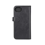 Wallet iPhone 16e 2i1 Læder 3 Kort MagSeries Sort