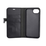 Wallet iPhone 16e 2i1 Læder 3 Kort MagSeries Sort