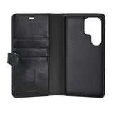 Wallet 2i1 3 Kort Læder Sort - Samsung Galaxy S26 Ultra