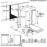 Electrolux EES48400L Fuldt indbygget 14 kuverter