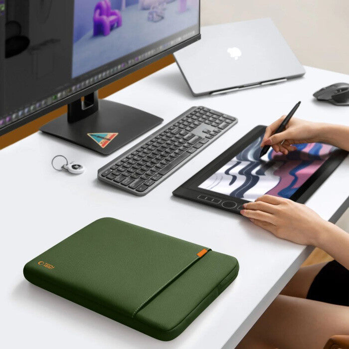 Tech-Protect 5906302330706 taske og etui til laptop 35,6 cm (14") Grøn