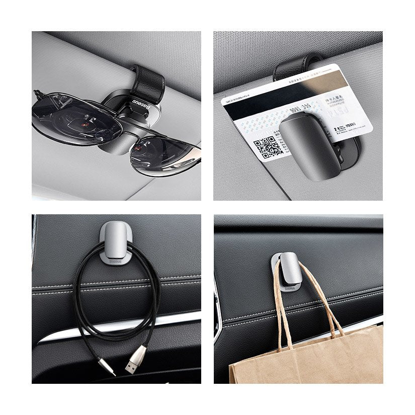 Baseus Car Holder Glasses Clip Silver (ACYJN-B0S)