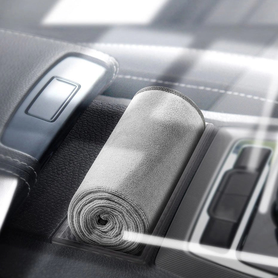 Baseus 2 x Microfiber Car tørretørklæde Microfiber 40cm x 40cm Grå (CRXCMJ-0G)