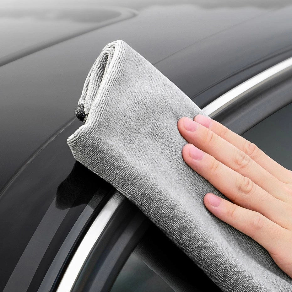 Baseus 2 x Microfiber Car tørretørklæde Microfiber 40cm x 40cm Grå (CRXCMJ-0G)