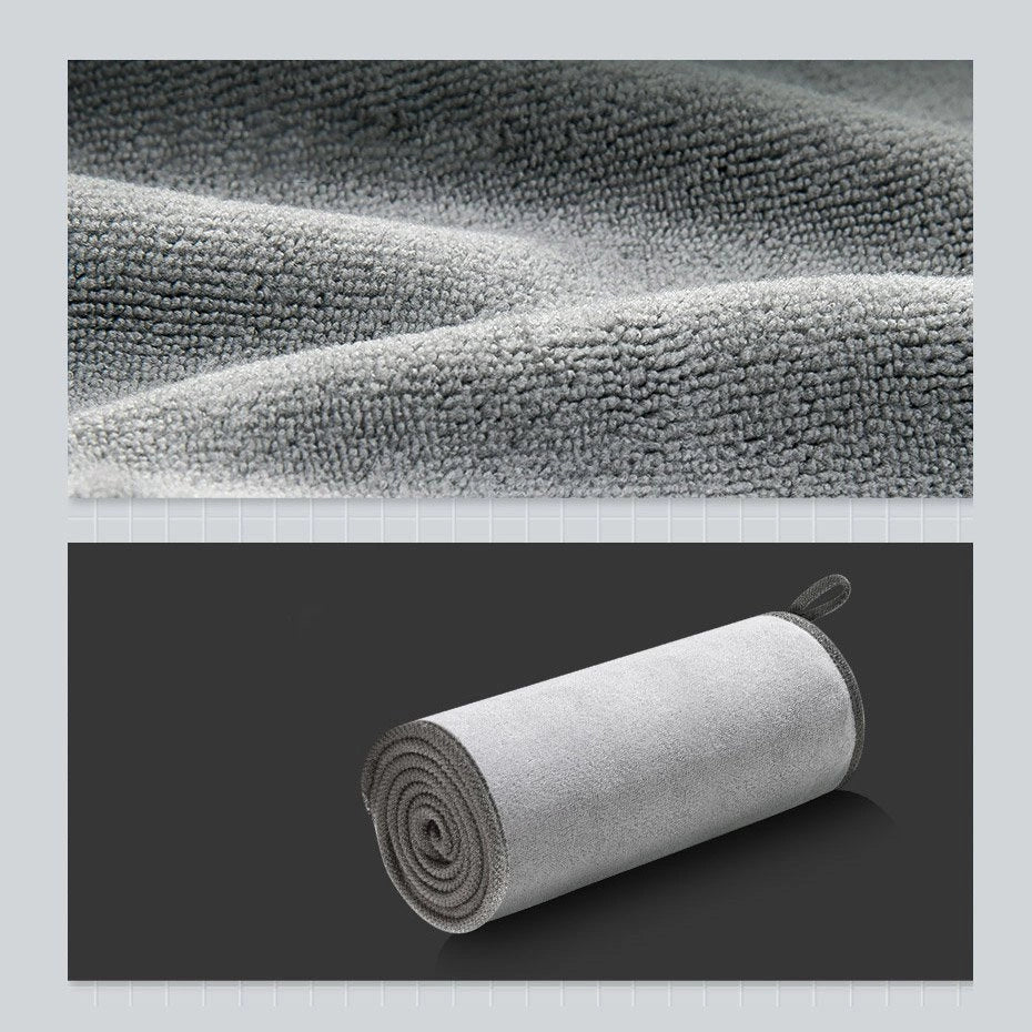 Baseus 2 x Microfiber Car tørretørklæde Microfiber 40cm x 40cm Grå (CRXCMJ-0G)