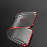 Clear Color Case Gel TPU Galvaniseret ramme Cover til Xiaomi Redmi 8A sort