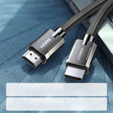Ugreen kabel HDMI 2.1 kabel 8K 60 Hz / 4K 120 Hz 3D 48 Gbps HDR VRR QMS ALLM eARC QFT 2 m grå (HD135 70321)