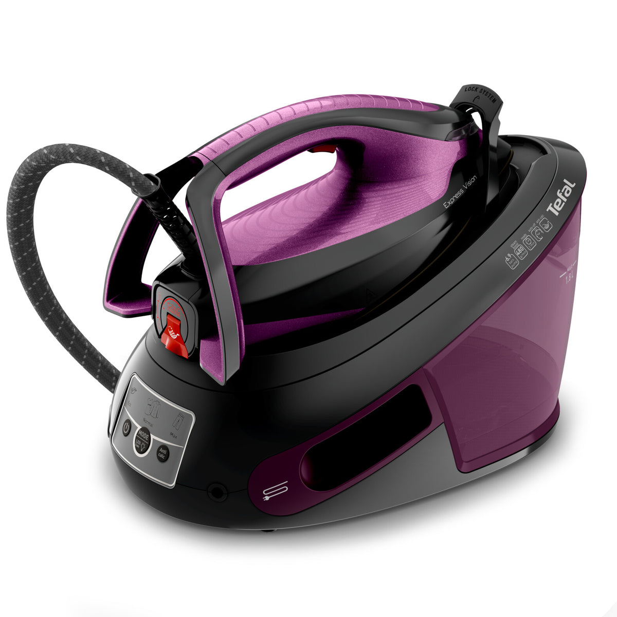 Tefal Express Vision SV8152 2800 W 1,8 L Durilium AirGlide Autoclean soleplate Lilla, Sort