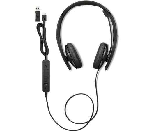 Lenovo 4XD1M39028 hovedtelefoner/headset Ledningsført USB Type-C Sort