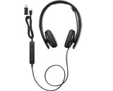 Lenovo 4XD1M39028 hovedtelefoner/headset Ledningsført USB Type-C Sort