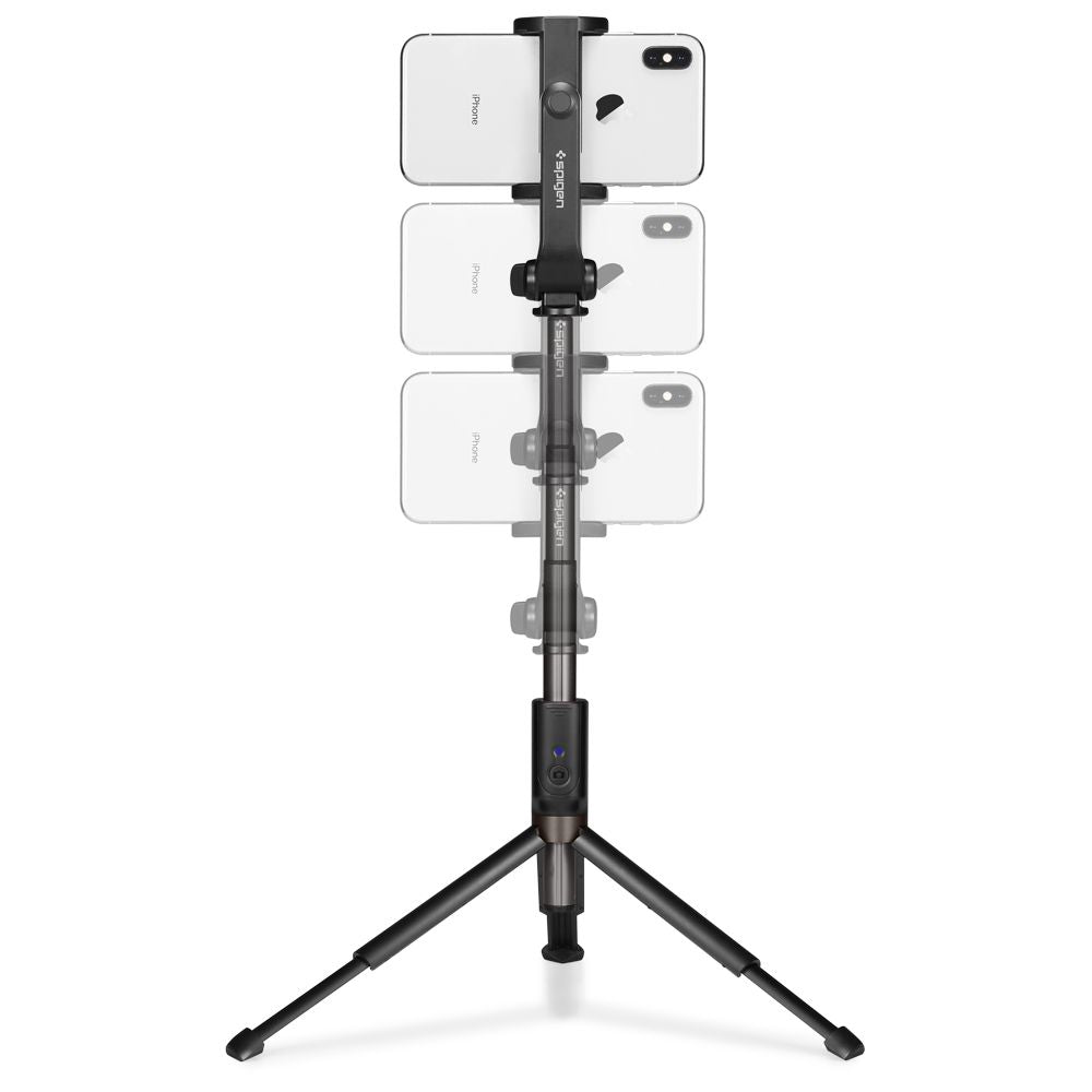 Spigen S540 W Bluetooth Selfie Stick Stativ Sort