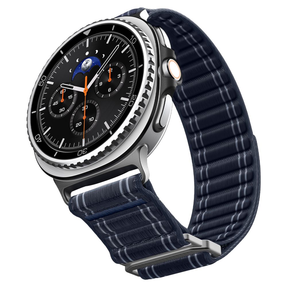 Spigen Wbf0 Band Til Samsung Galaxy Watch 8 / 9 / Classic (40 / 44 / 46 Mm) Marineblå