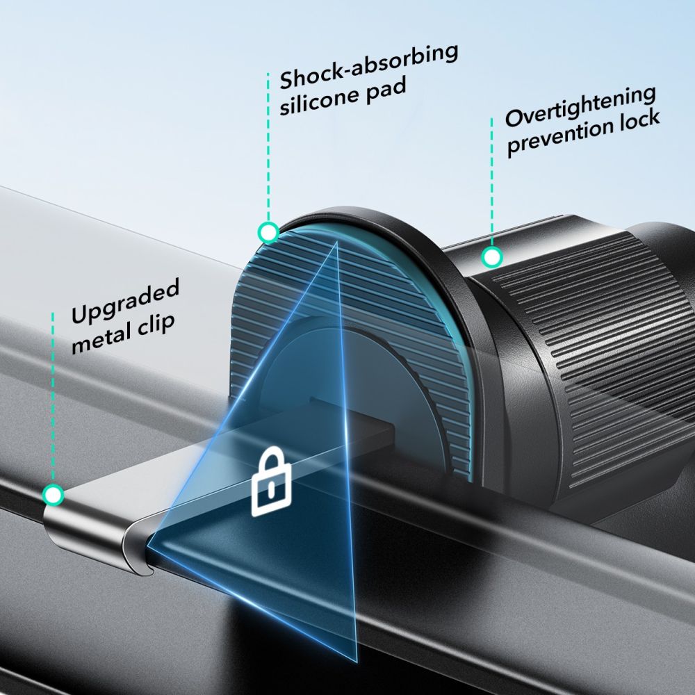Esr Omnilock Magnetisk Magsafe Ventilationsbelågning Sort