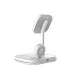 Tech Protect Qi15 W A27 3 I 1 Magnetisk Magsafe Trådløs Oplader Hvid