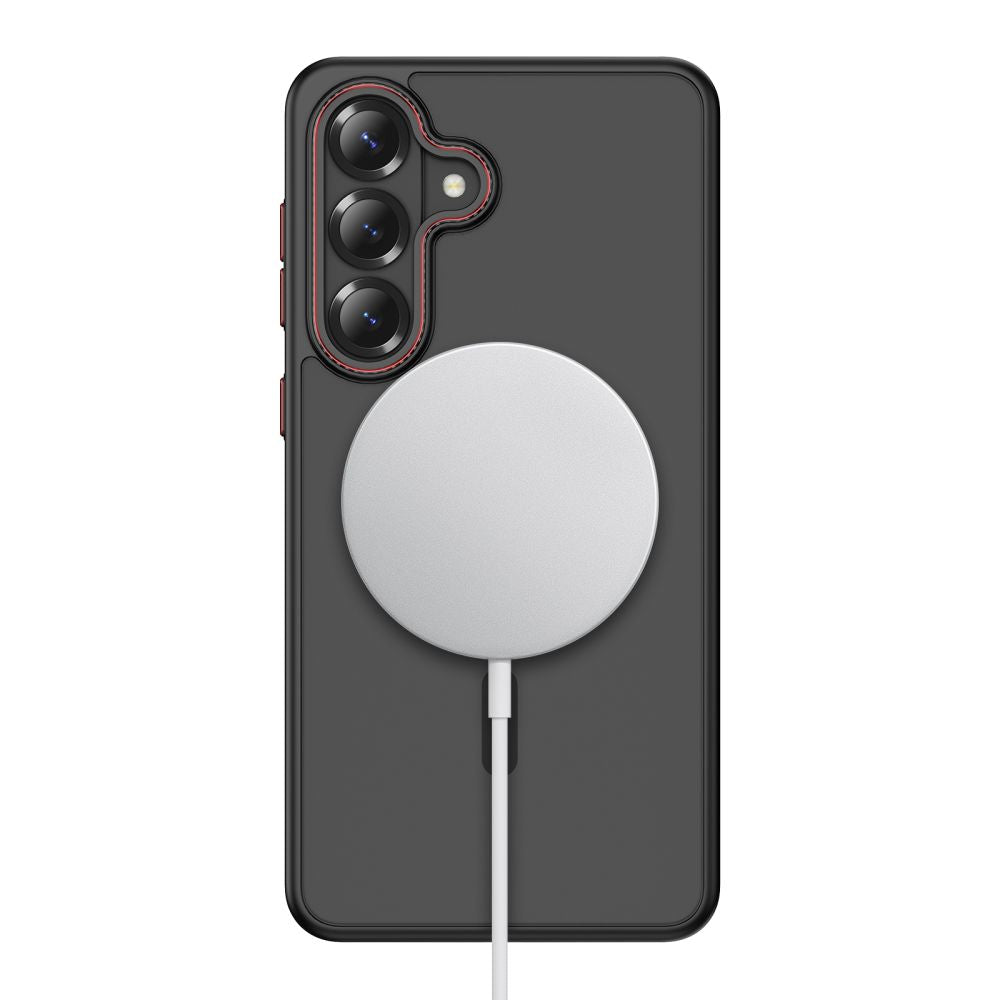 Tech Protect Magcam Magsafe Galaxy S26 Mat Sort/Rød