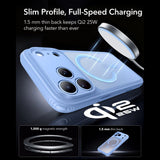 Esr Classic Hybrid Magsafe Iphone 17 Pro Max / 18 Pro Max Frosted Lysblå