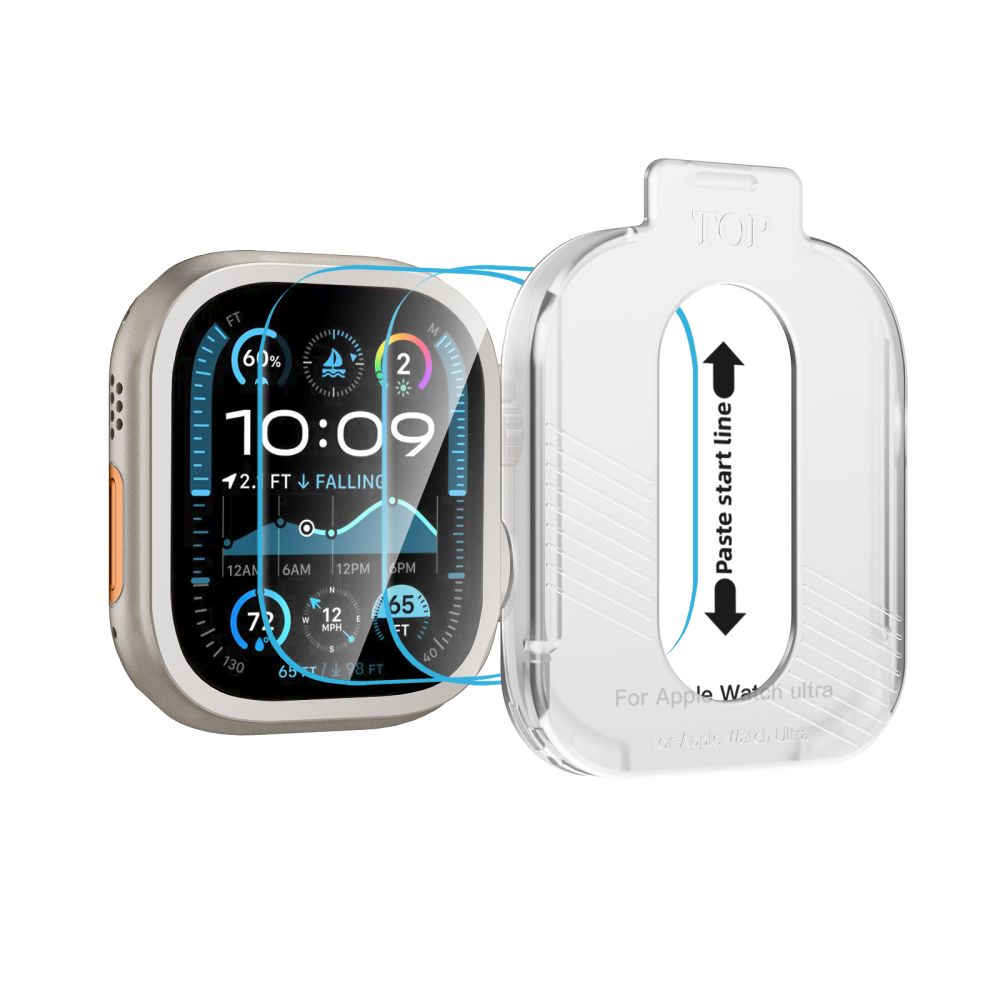 Hærdet Glas Tech Protect Easy Set+ 2 Pack Apple Watch Ultra 1/2/3/4 (49 Mm) Klar