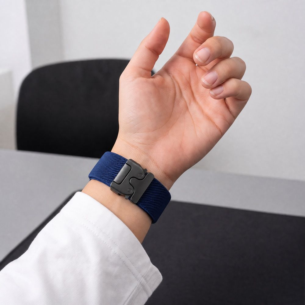 Tech Protect Nylon Lås Samsung Galaxy Watch 8 / 9 / Classic (40 / 44 / 46 Mm) Marineblå