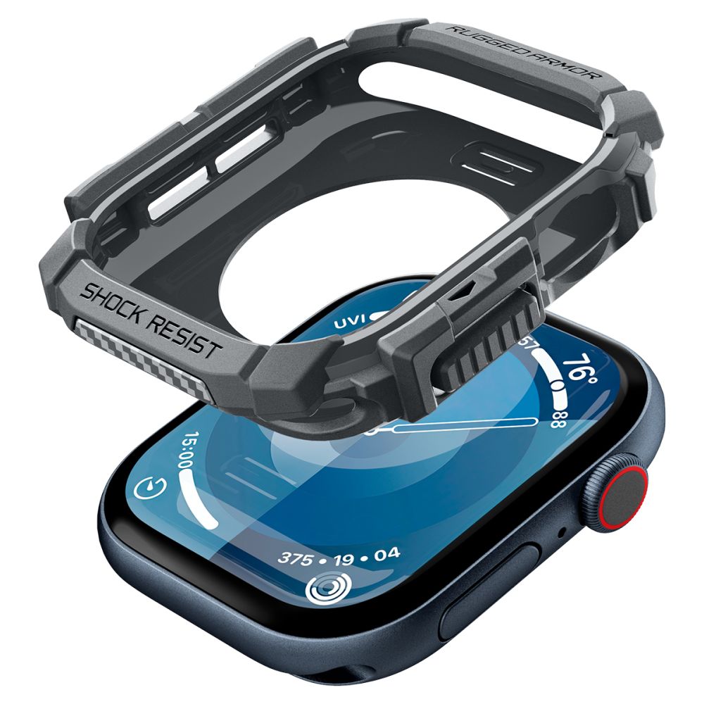 Spigen Rugged Armor Apple Watch 10/11 (46 Mm) Mørkegrå