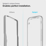 Hærdet Glas Spigen Alm Glass Fc Iphone 13 / 13 Pro / 14 / 16 E / 17 E Sort