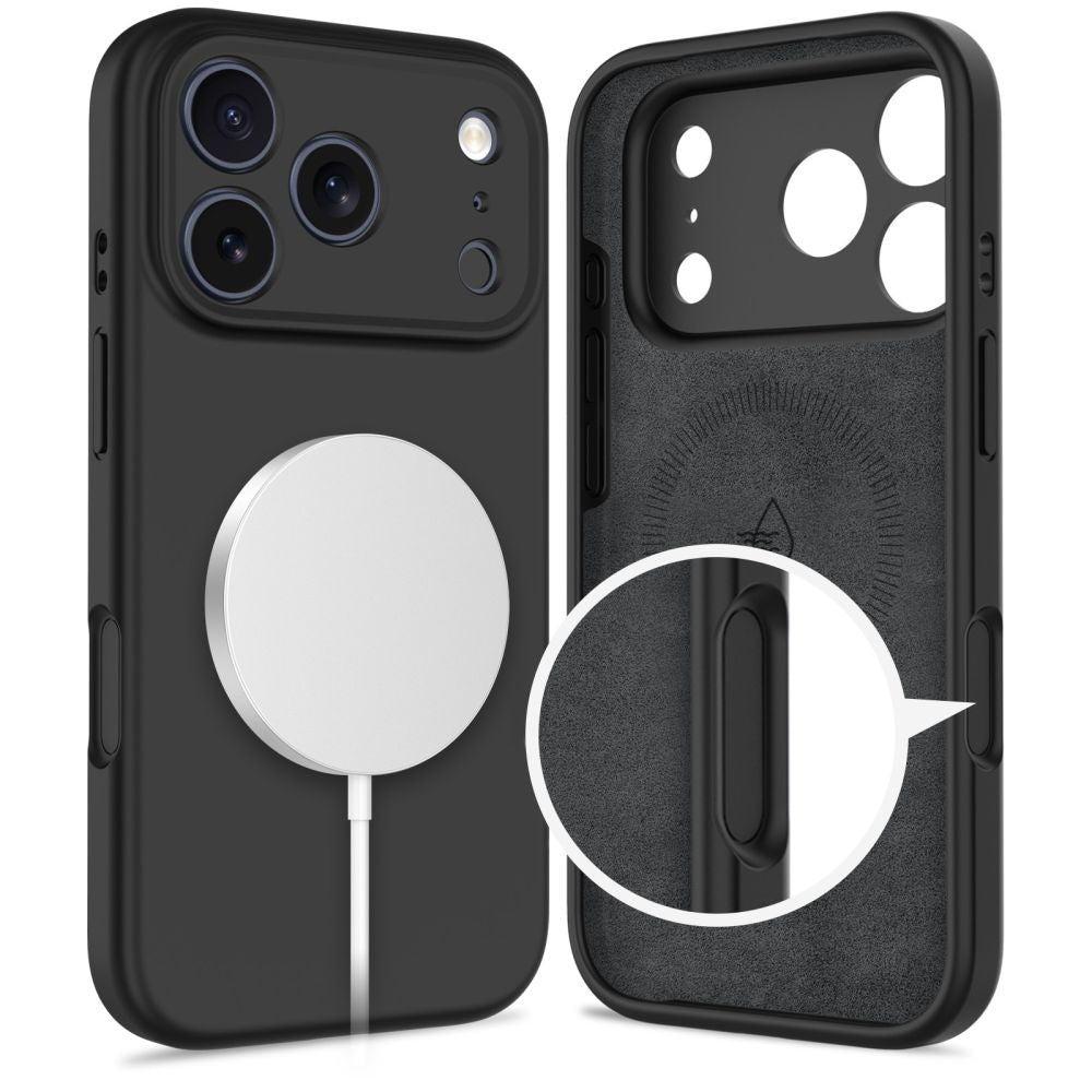 Tech Protect Silikone Magsafe Iphone 17 Pro Sort