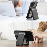 Tech Protect Magwallet Stand Magsafe Universal Rfid Magnetisk Kortholder Sort