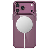 Tech Protect Magmat Magsafe Cc Iphone 17 Pro / 18 Pro Burgundy/Clear