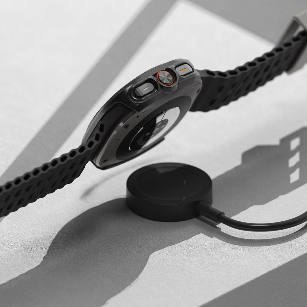 Ringke Slim & Hærdet Glas Samsung Galaxy Watch Ultra 2024 / 2025 (47 Mm) Titaniumsort