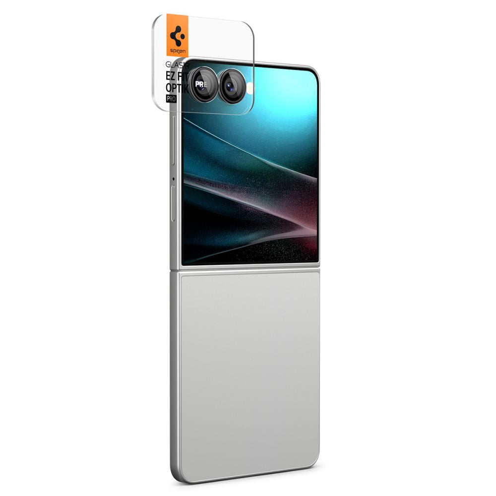 Kamera Beskyttelse Spigen Optik Pro Hd Glas.Tr ”Ez Fit” Camera Protector 2 Pack Galaxy Z Flip 7/8 Sort
