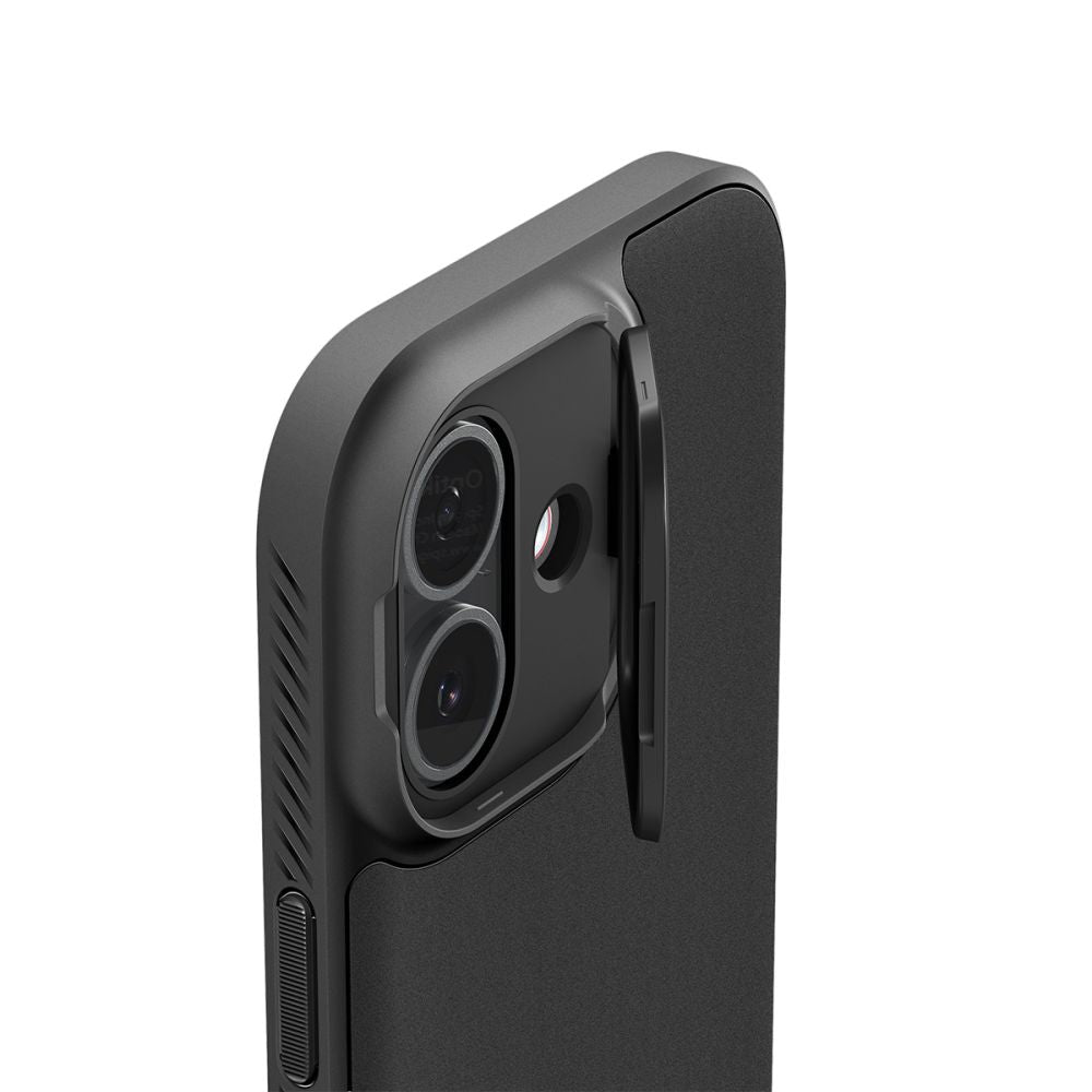 Spigen Optik Armor Mag Safe Iphone 17 Sort