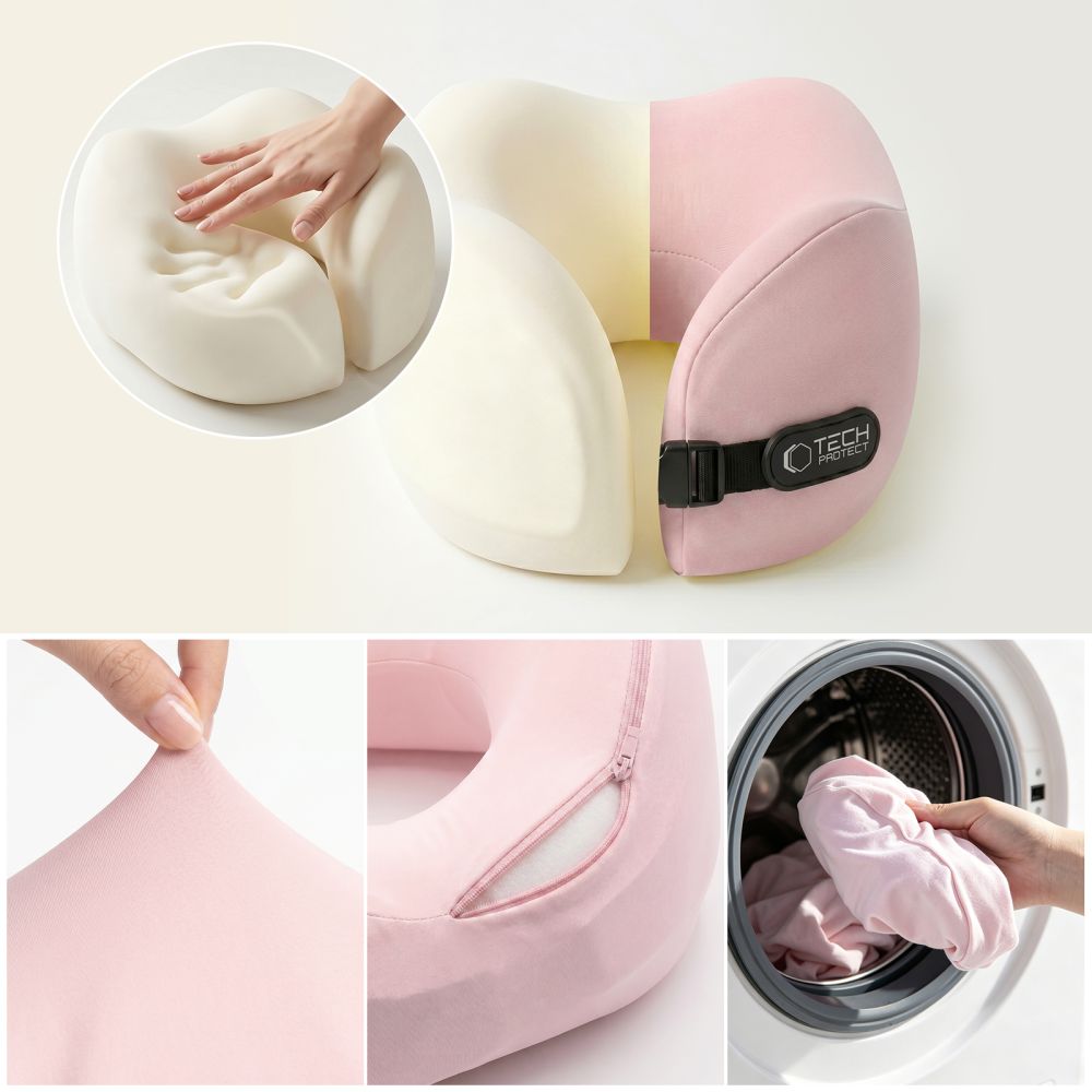 Tech Protect Comfortrest Rejsehalspude Pink