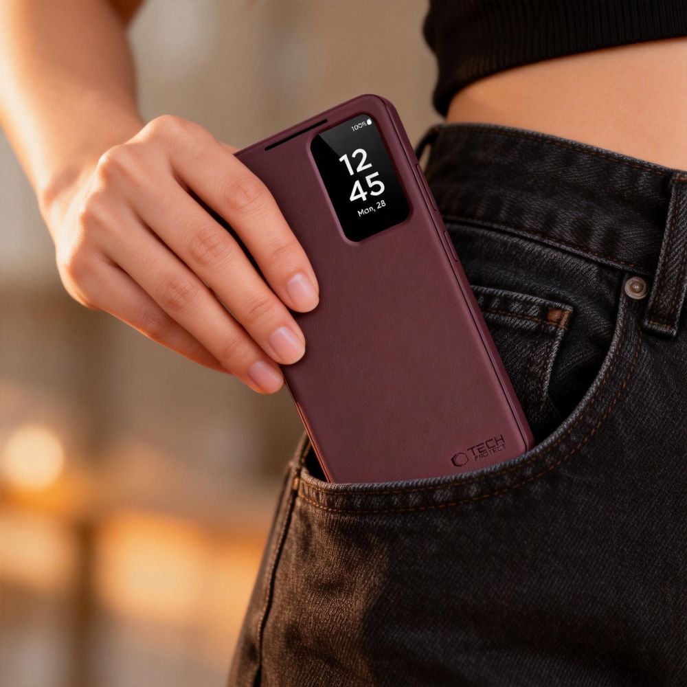 Tech Protect Smart Wallet Galaxy S26 Mulberry