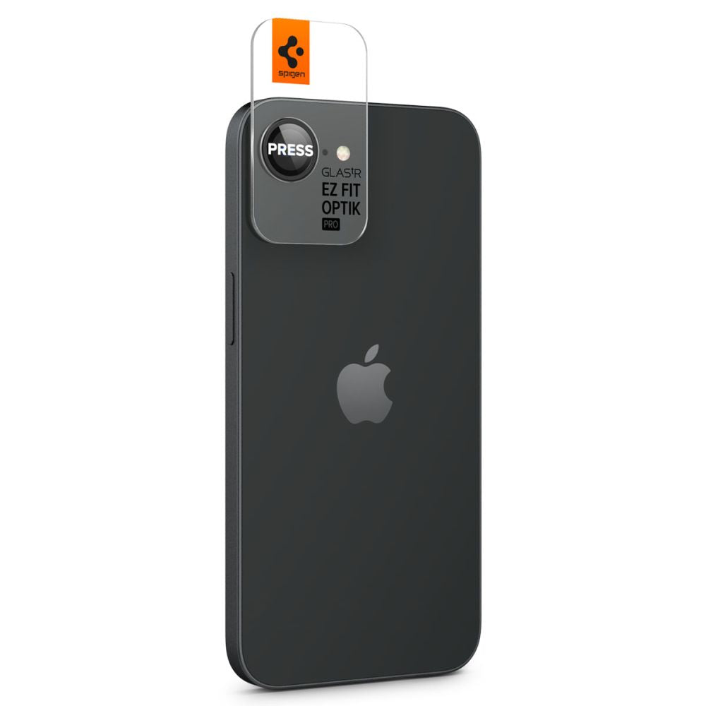 Kamera Beskyttelse Spigen Optik Pro Glas.Tr ”Ez Fit” Camera Protector 2 Pack Iphone 16 E / 17 E Sort