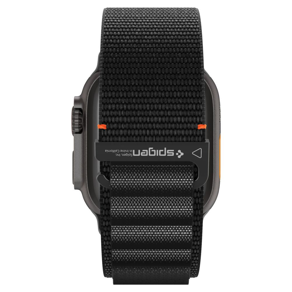 Spigen Wbf1 Remmen Til Apple Watch 8 / 9 / 10 / 11 / 12 / Se / Ultra (44 / 45 / 46 / 49 Mm) Sort