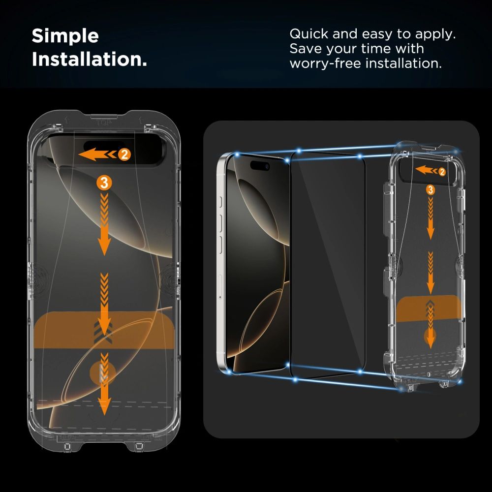 Privacyglas Tech Protect Quick Set Spy+ 2 Pack Iphone 16 Pro Privacy