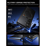 Supcase Ub Aero Magsafe 2 Sæt Galaxy Z Fold 8 Ultra Aramid Sort