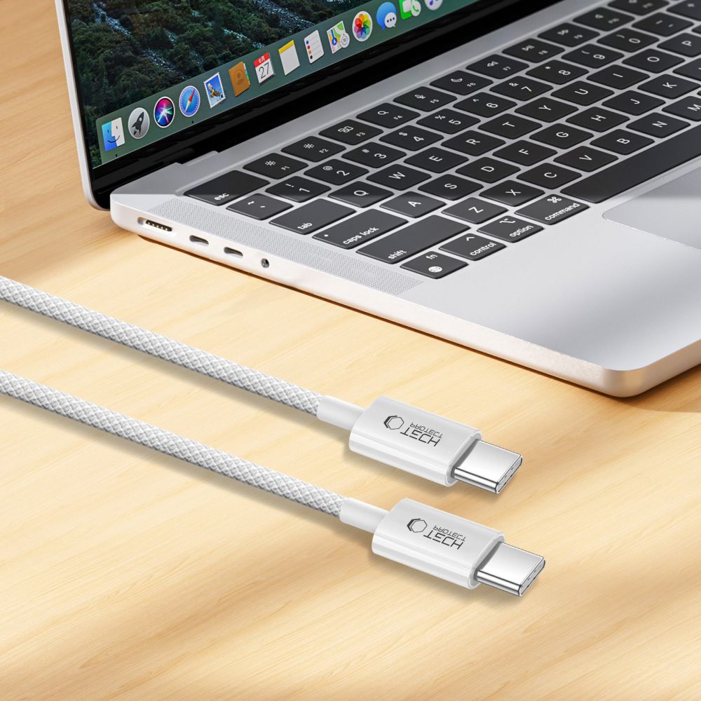 Tech Protect Ultraboost Lite Type C Kabel Pd 60 W / 3 A 200 Cm Hvid