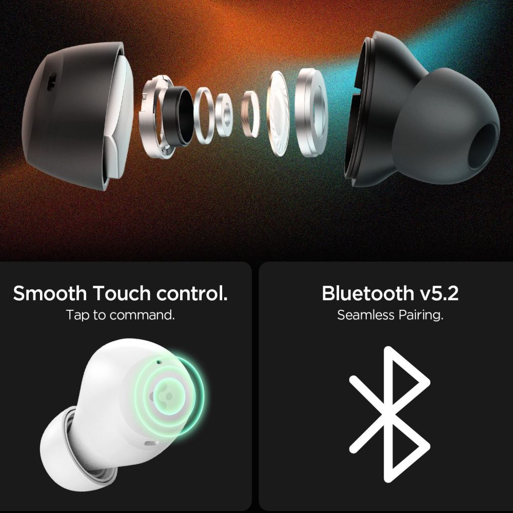 Spigen Sa2401 Anc Pro In Ear Høretelefoner Hvide