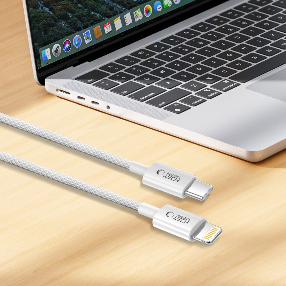 Tech Protect Ultraboost Lite Lightning Kabel Pd 27 W / 3 A 100 Cm Kølig Grå