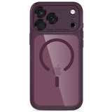 Tech Protect Magpeak Magsafe Cc Iphone 17 Pro Max / 18 Pro Max Burgundy/Clear