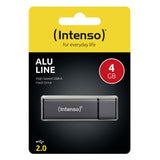 Intenso Alu Line USB-nøgle 4 GB USB Type-A 2.0 Anthracit