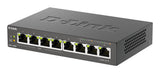 D-LINK 8-port 10/100/1000 Desktop Switch w/ 4 PoE Ports