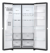 LG GSJV70MCLE side-by-side køle-fryseskab Fritstående 635 L Sort
