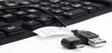 Gembird KB-109F-B tastatur USB + PS/2 QWERTY Sort